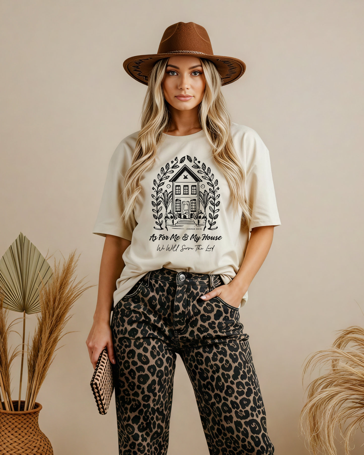 As for me and my house - DTF Printed Graphic Tee