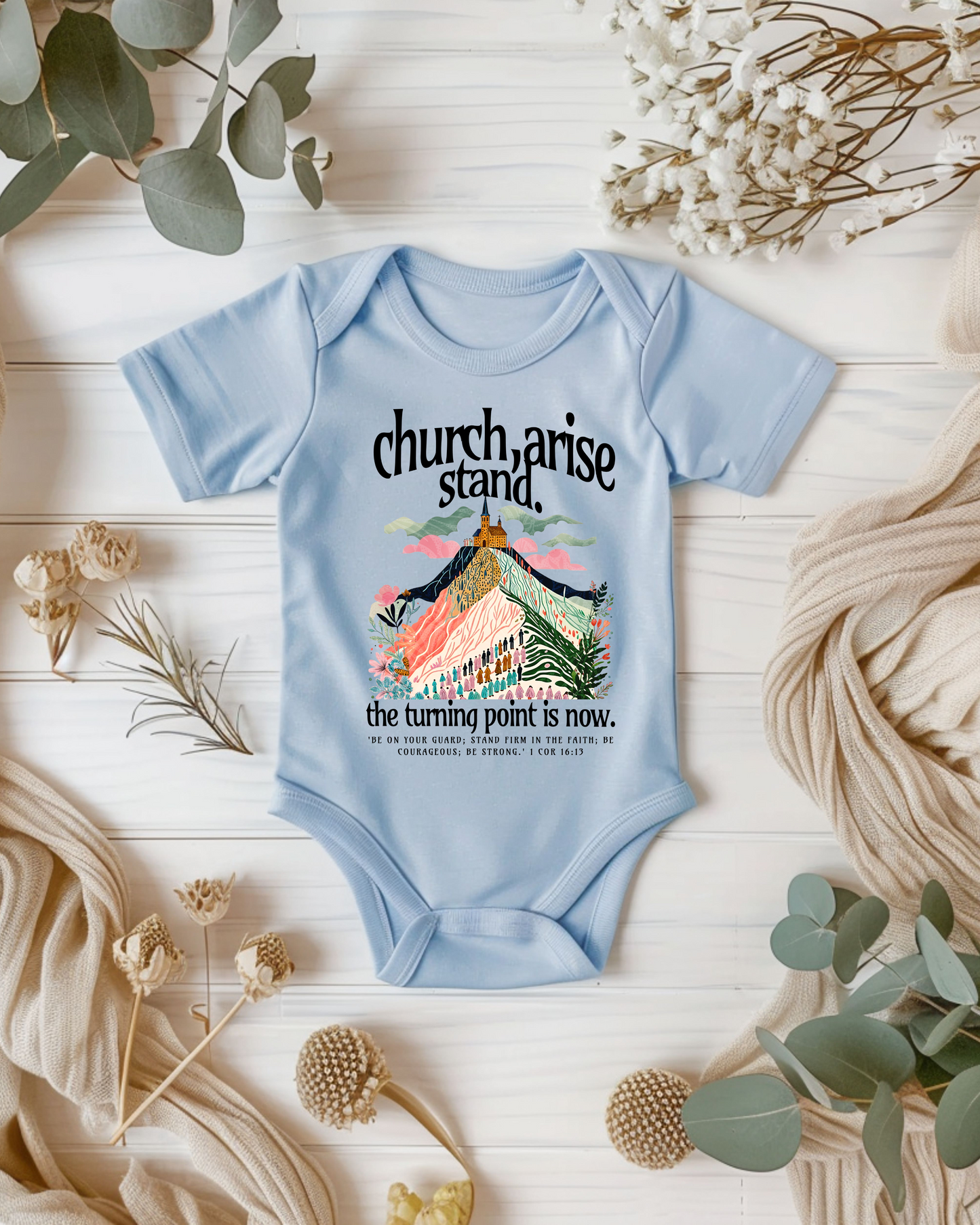 TPUSA Fundraiser, Church, Arise BABY - DTF Printed Crawler