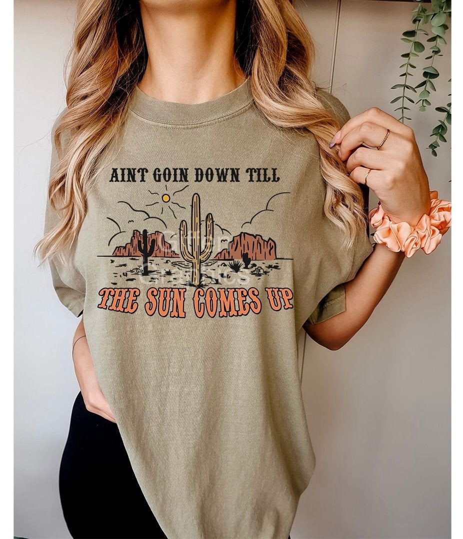 Ain't Going Down Graphic Tee - DTF Printed