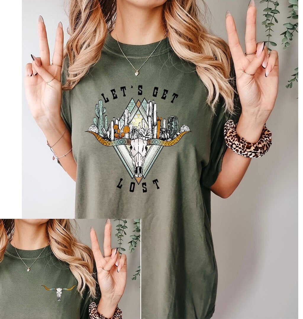 Lets Get Lost Graphics - DTF Printed Transfer - DTF Transfer Sheet - High Quality Printed Transfer - Shirt Transfer - Ready to Press