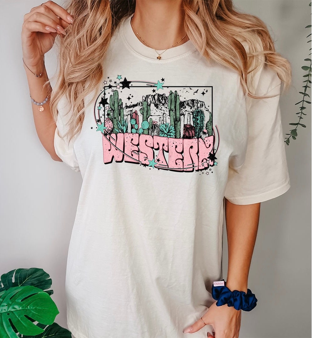 Western Vibes Graphic - DTF Printed Transfer - DTF Transfer Sheets - Ready To Press - High Quality Printed - Shirt Transfers