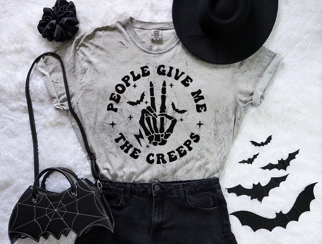 People Give Me The Creeps Color Blast - DTF Printed
