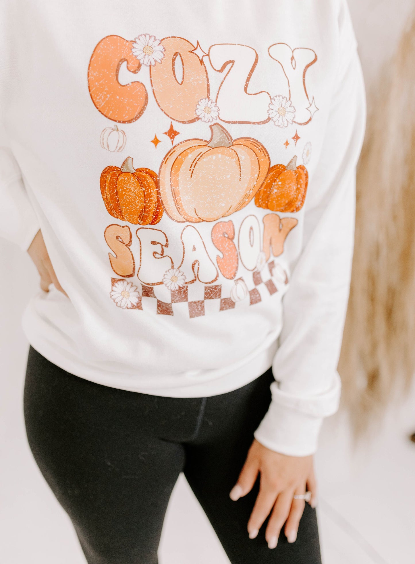 Cozy Season Crew / DTF Printed Crew