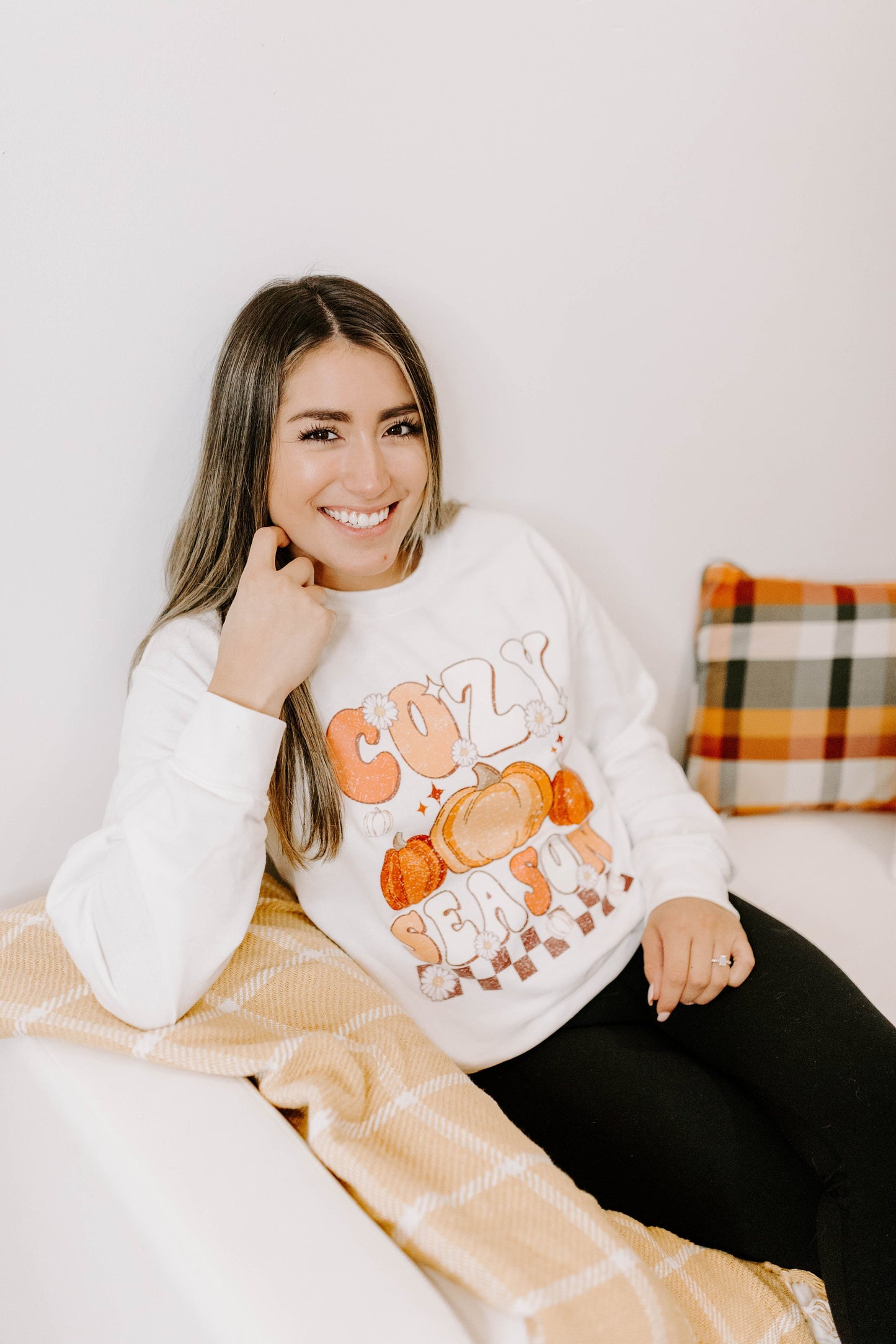 Cozy Season Crew / DTF Printed Crew