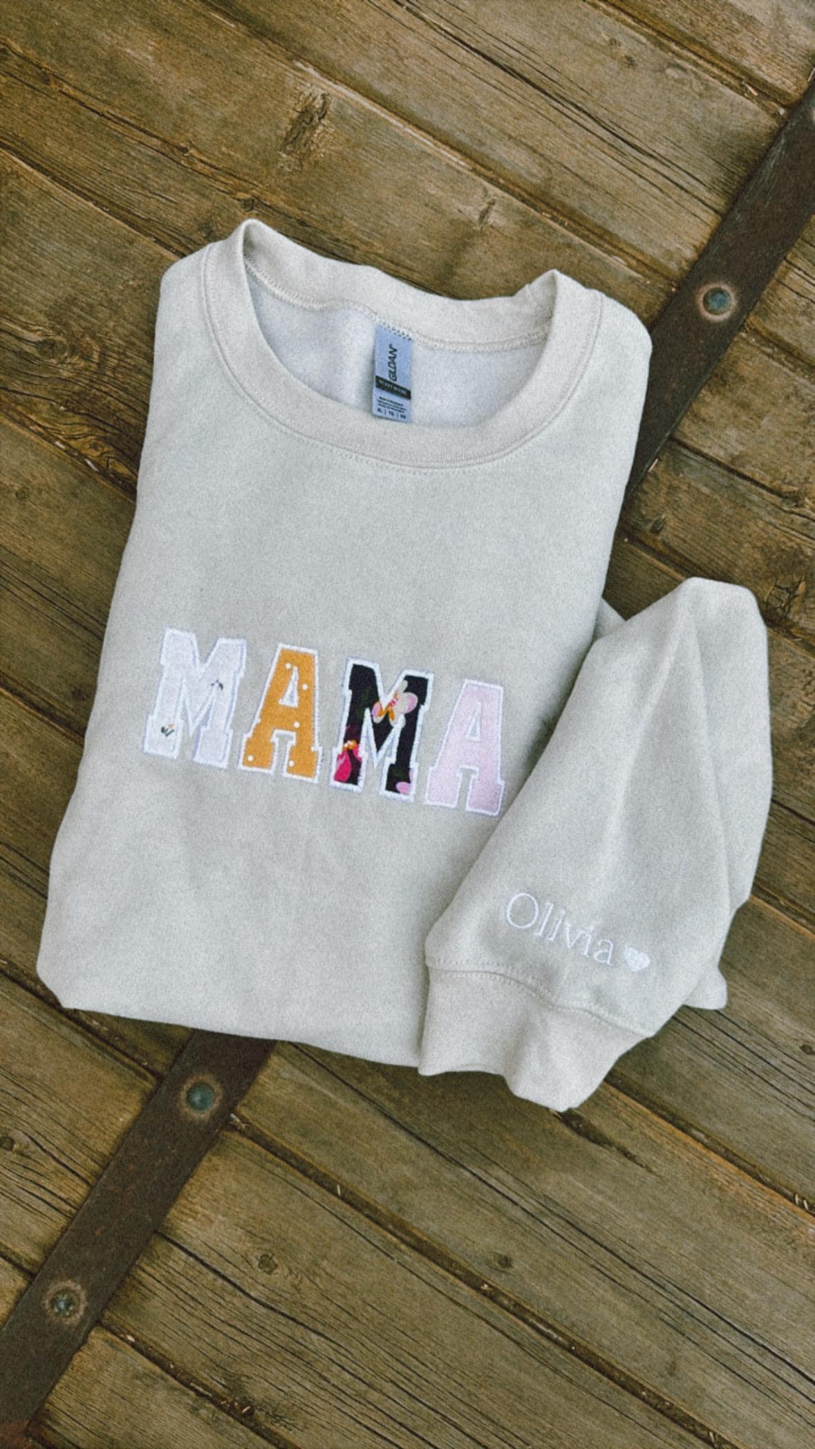 Memory Embroidery Crew - Custom Wording Available