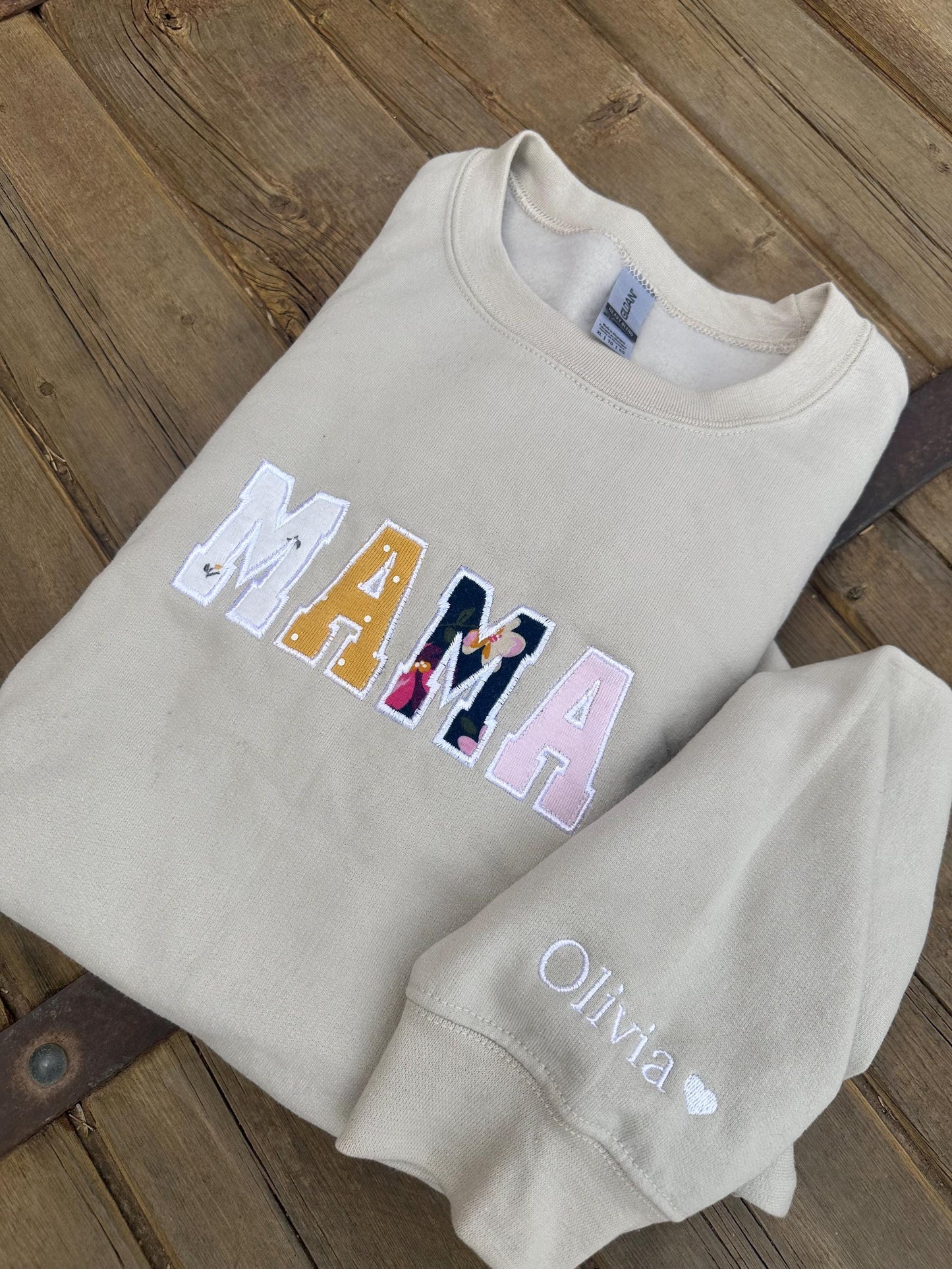 Memory Embroidery Crew - Custom Wording Available