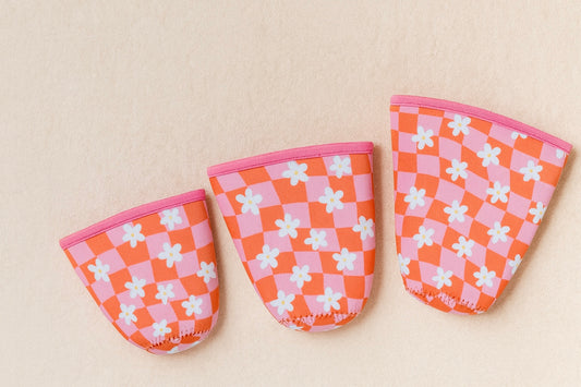 cutie coffee koozies - floral accents