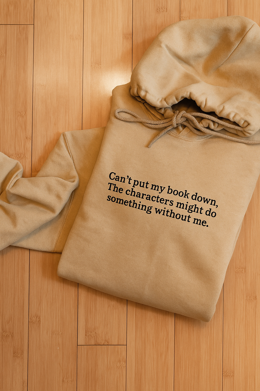 EMBROIDERED "Can't put my book down" Hoodie or Crew