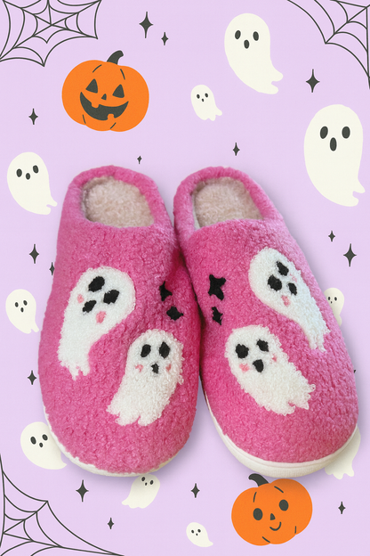 Halloween Spooky Ghost Slippers