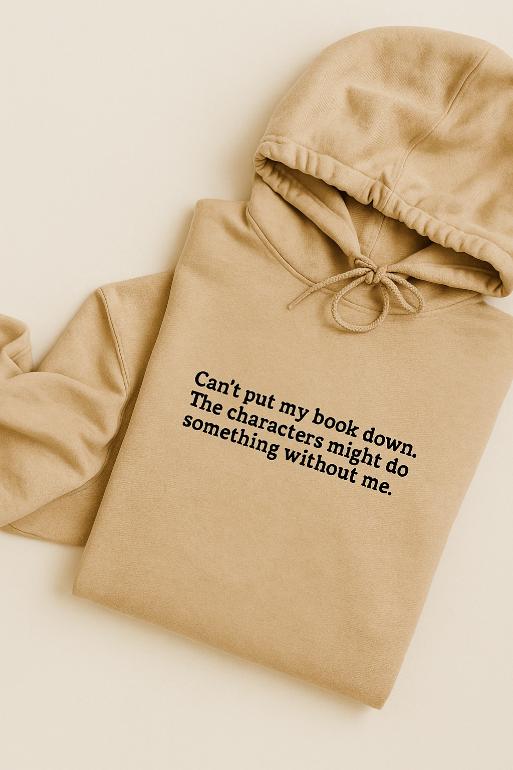 EMBROIDERED "Can't put my book down" Hoodie or Crew