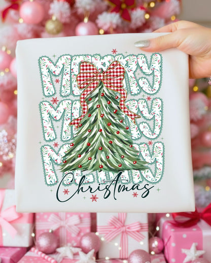 Merry Merry Merry - DTF Printed Graphic Tee