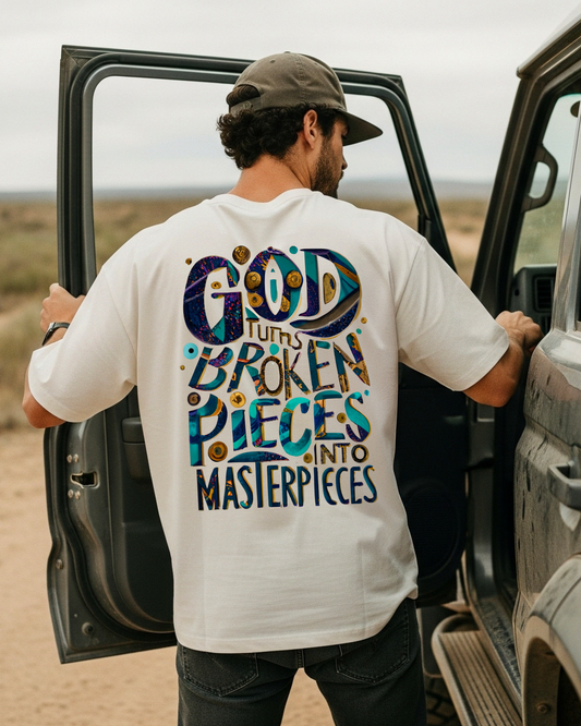 Broken Pieces Men’s - DTF Printed Graphic Tee
