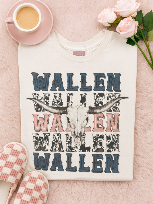 Wallen Longhorn - DTF Printed Graphic Tee