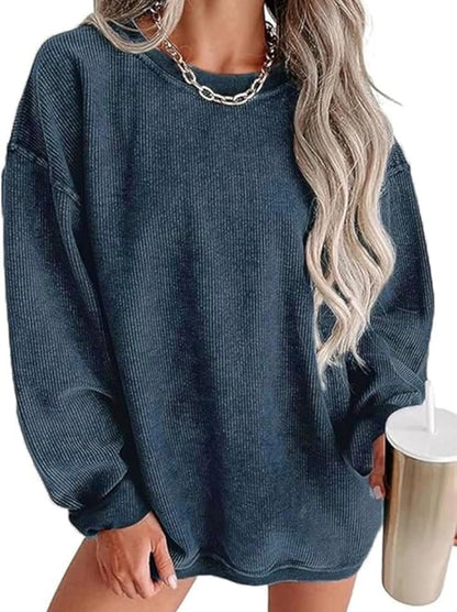 PREORDER - Waffle Knit Crews Embroidered