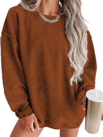 PREORDER - Waffle Knit Crews Embroidered