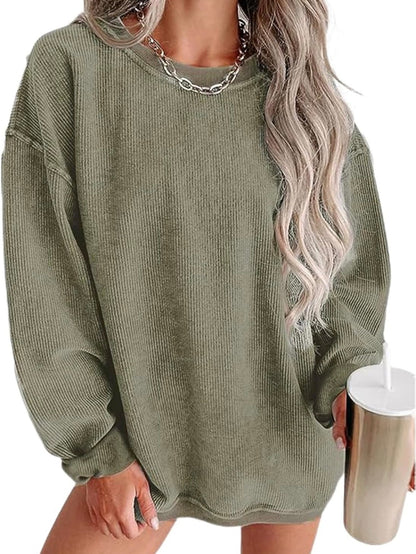 PREORDER - Waffle Knit Crews Embroidered