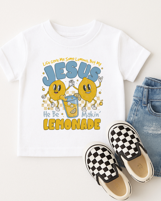Jesus lemonade, front design TODDLER - DTF Printed Tee