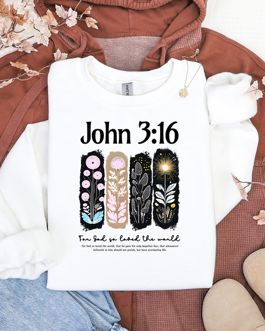 John 3:16 Crew - DTF Printed Graphic Crew