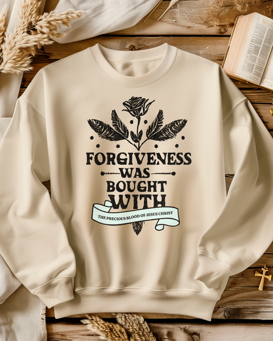 Forgiveness was bought - DTF Printed Graphic Crew