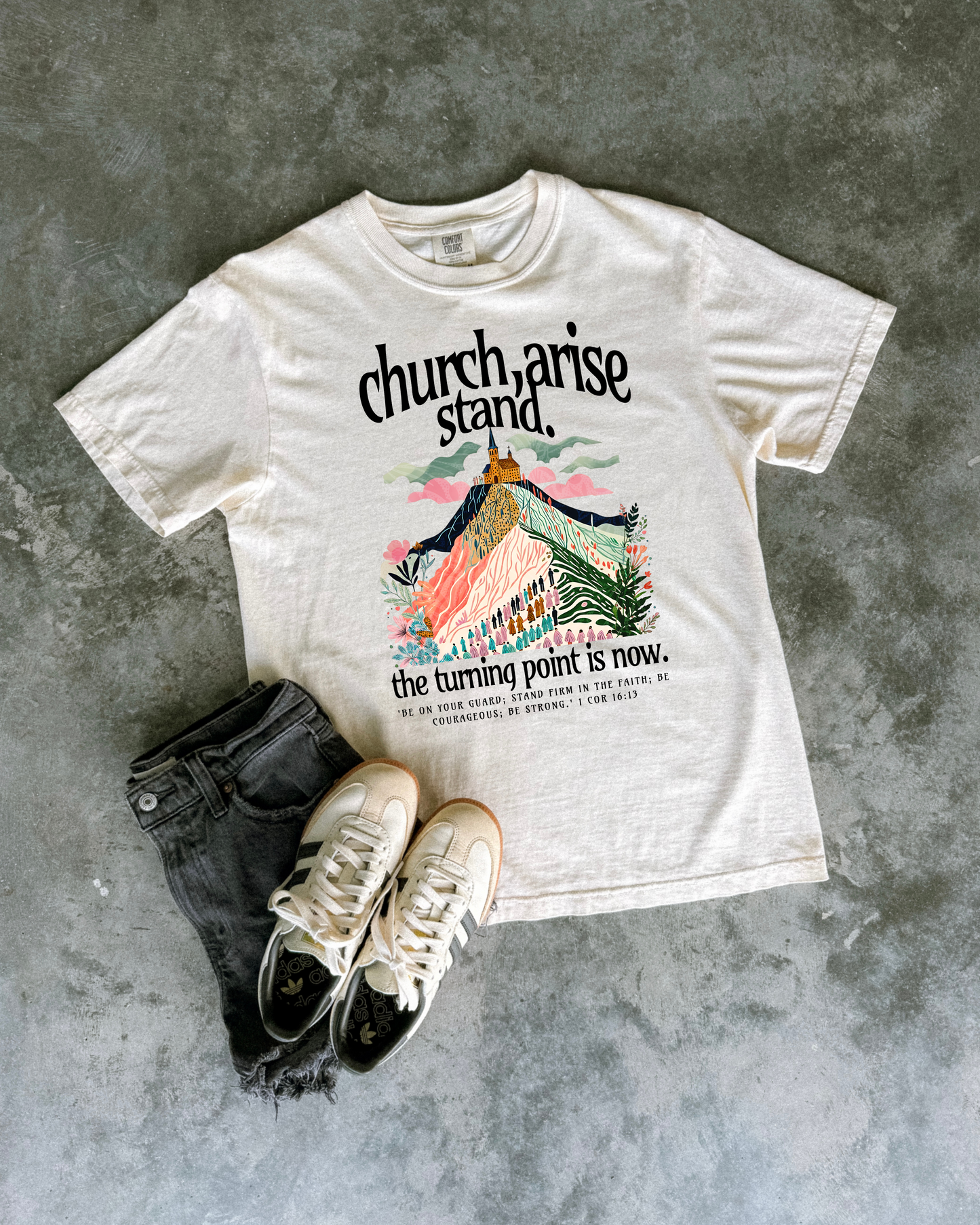 TPUSA fundraiser, Church, arise - DTF Printed Graphic Tee