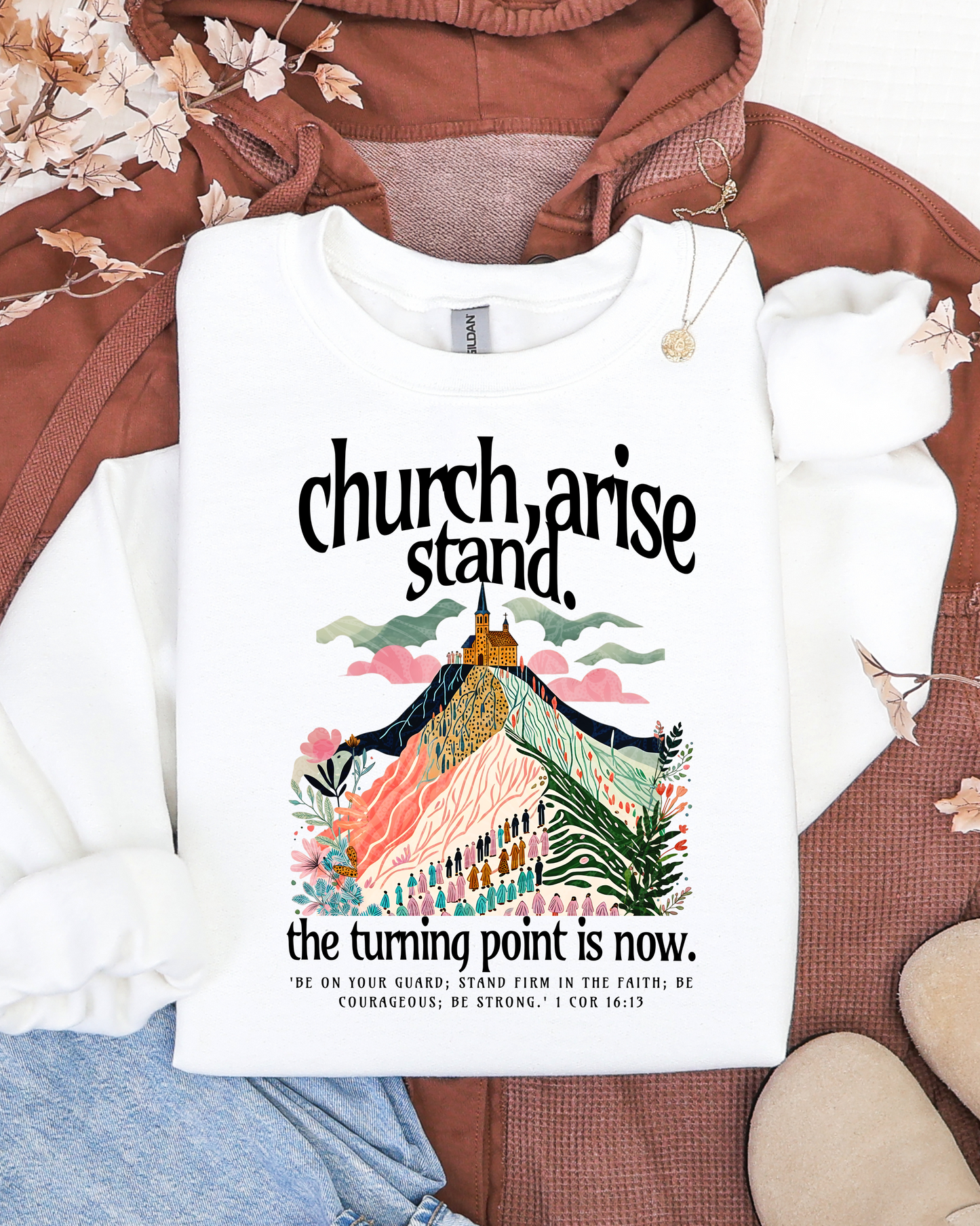 Church, arise - stand  - DTF Printed Graphic Crew