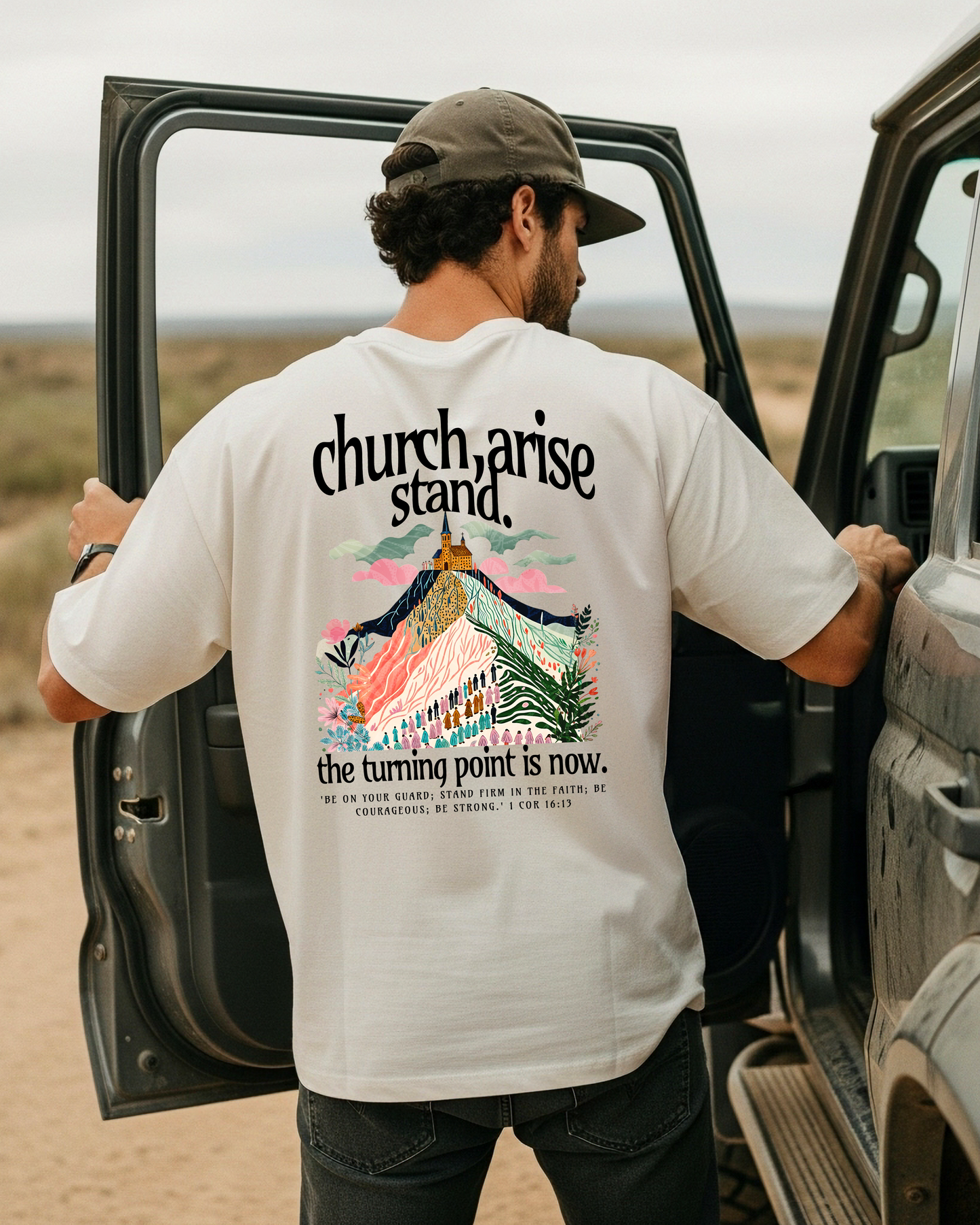 TPUSA fundraiser, Church, arise / Mens - DTF Printed Graphic Tee