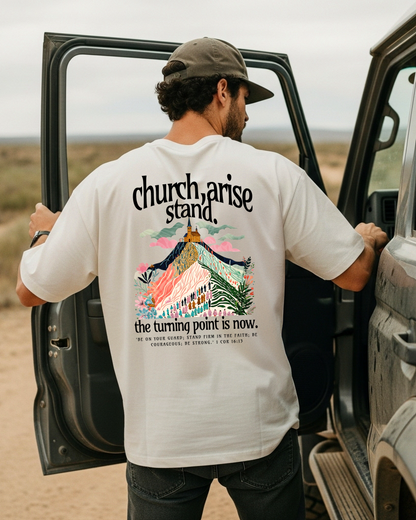 TPUSA fundraiser, Church, arise / Mens - DTF Printed Graphic Tee