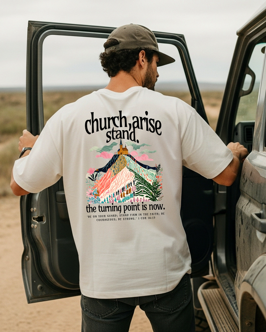 TPUSA fundraiser, Church, arise / Mens - DTF Printed Graphic Tee