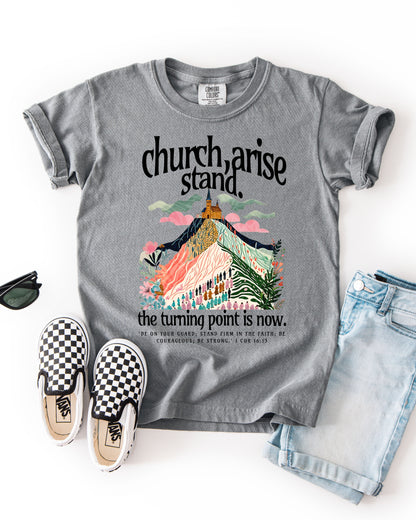 TPUSA Fundraiser YOUTH, Church, arise - DTF Printed Graphic Tee