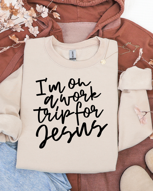 Work Trip for Jesus - DTF Printed Graphic Crew