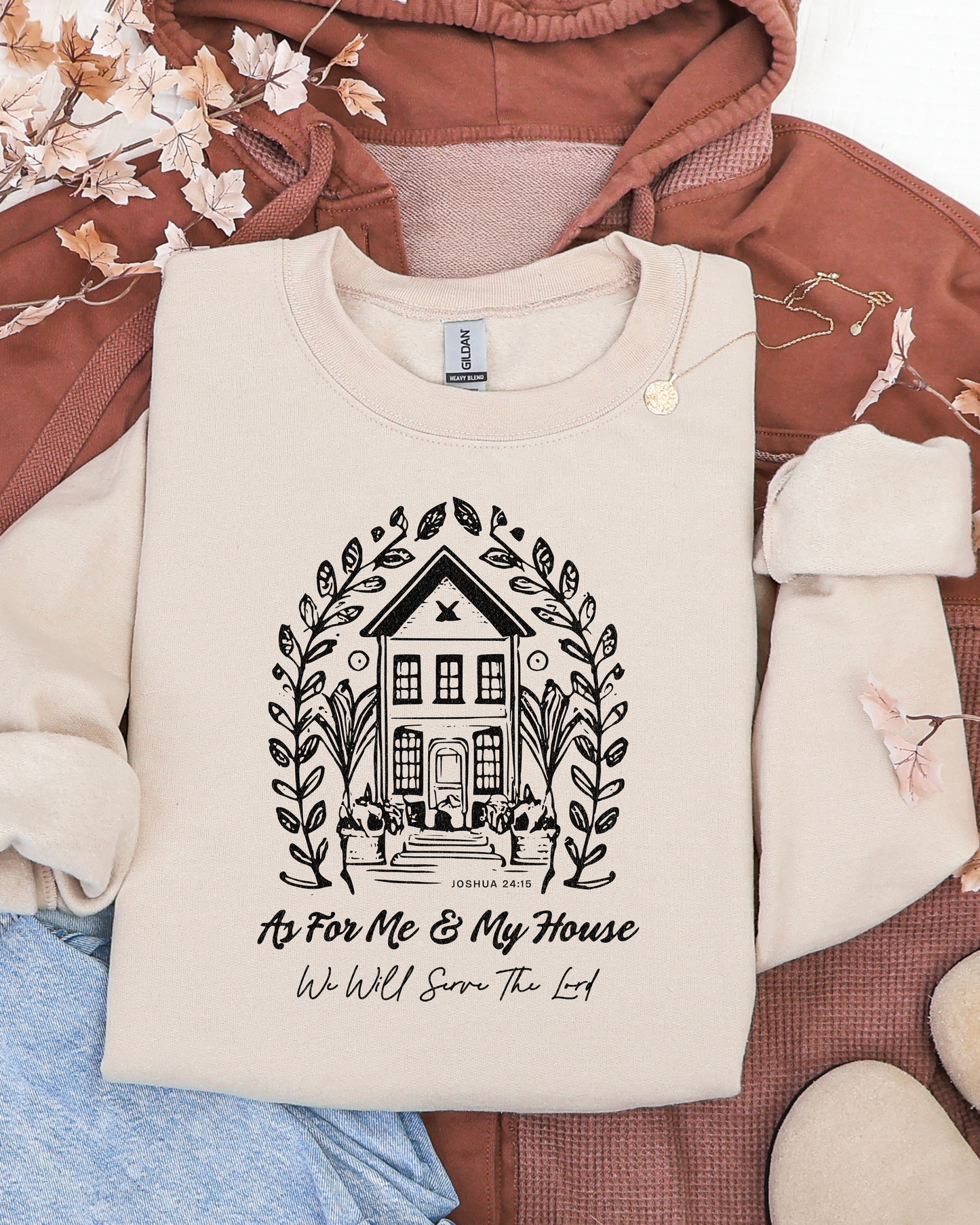 As for me and my house - DTF Printed Graphic Crew