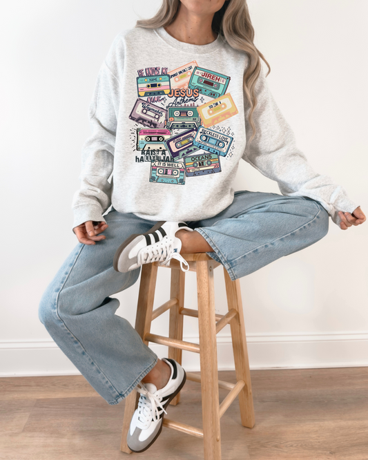 Jesus Anthums   - DTF Printed Graphic Crew
