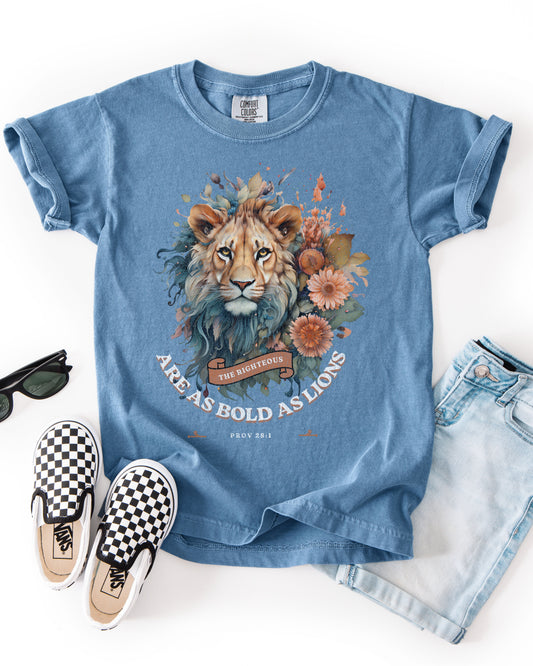 Bold as a Lion YOUTH - DTF Printed Graphic Tee
