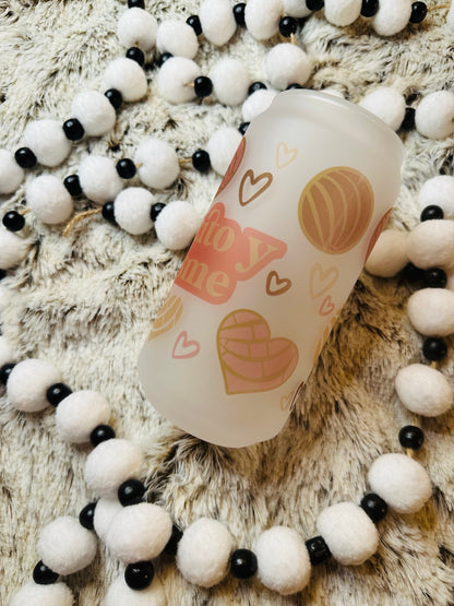 Caffecito y Chisme Printed Libby Glass