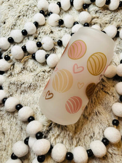 Caffecito y Chisme Printed Libby Glass