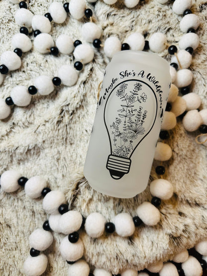 Maybe She's a Wildflower Printed Libby Glassware