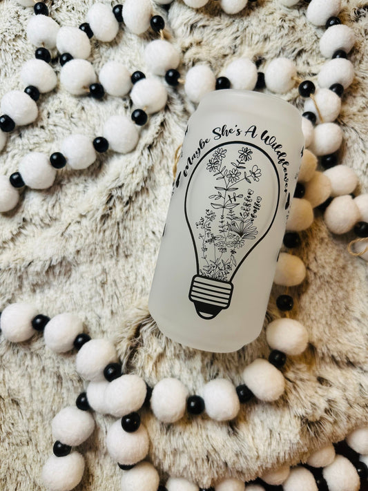 Maybe She's a Wildflower Printed Libby Glassware