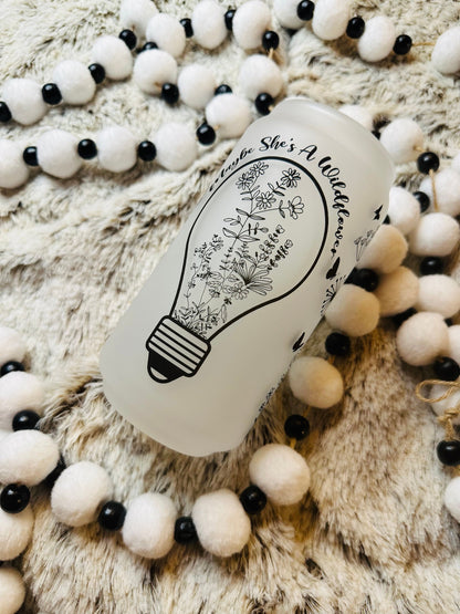 Maybe She's a Wildflower Printed Libby Glassware