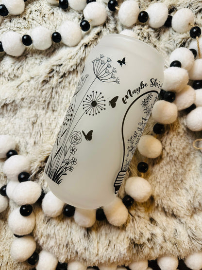 Maybe She's a Wildflower Printed Libby Glassware