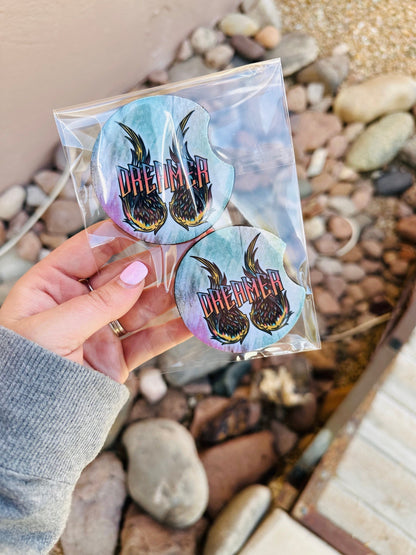 Set of 2 Car Coasters- Dreamer