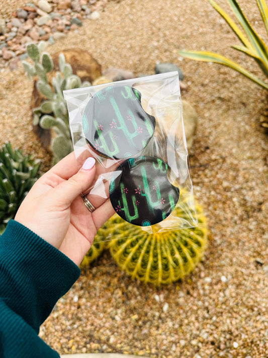 Set of 2 Car Coasters- Dark Deserts