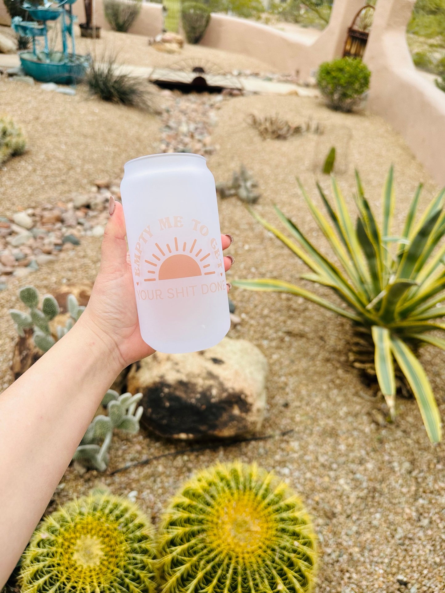 Empty Me To Get Your Sh** Done Printed Libby Glass