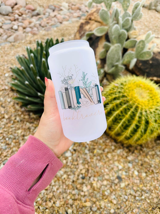 Booktrovert Printed Libby Glass - Dishwasher Safe