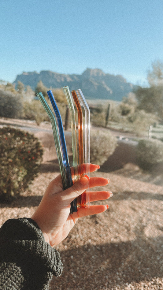Colored Glass Straw Add On
