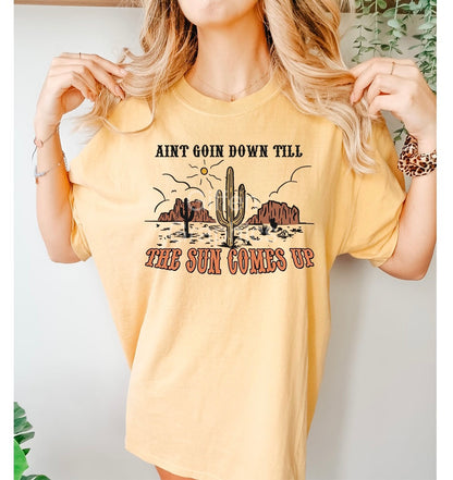 Ain't Going Down Graphic Tee - DTF Printed
