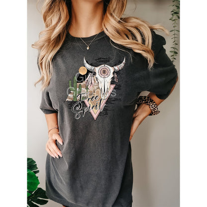 Free Spirit Graphic - DTF Printed Transfer - Ready To Press - Shirt Transfer - High Quality Printed - DTF Transfer Sheets - DTF Transfer