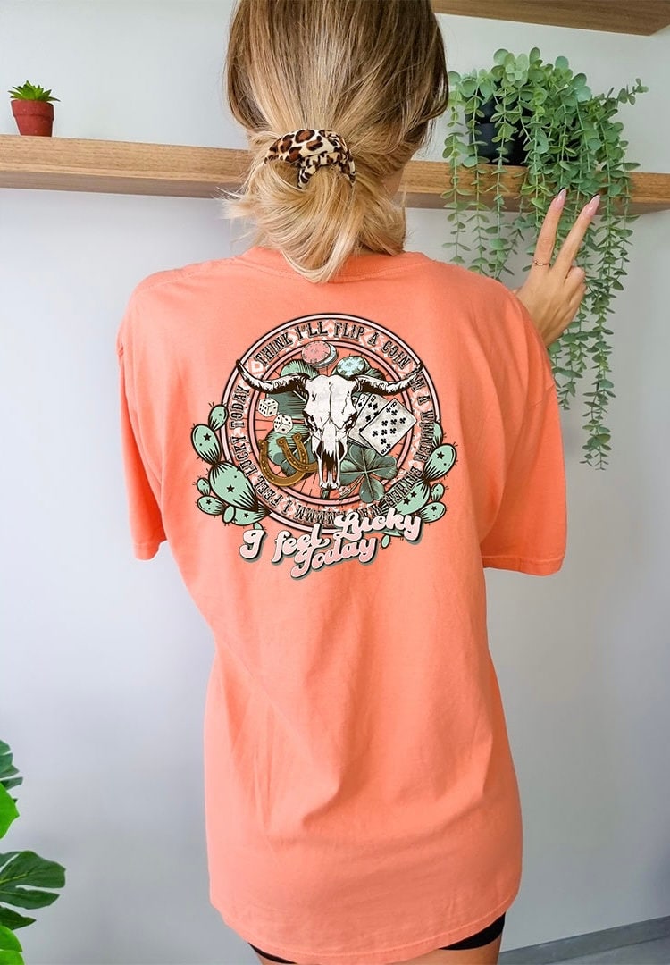 Lucky Today Graphics - DTF Printed Transfer - DTF Transfer Sheet - Ready To Press Transfer - High Quality Printed Transfer - Shirt Transfer