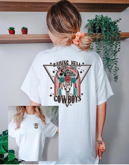 Raising Hell Graphic Tee - DTF Printed Transfer - DTF Transfer Sheet - Ready To Press - Shirt Transfer - High Quality Printed