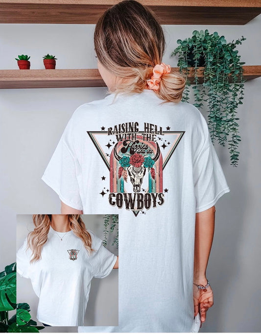 Raising Hell Graphic Tee - DTF Printed Transfer - DTF Transfer Sheet - Ready To Press - Shirt Transfer - High Quality Printed