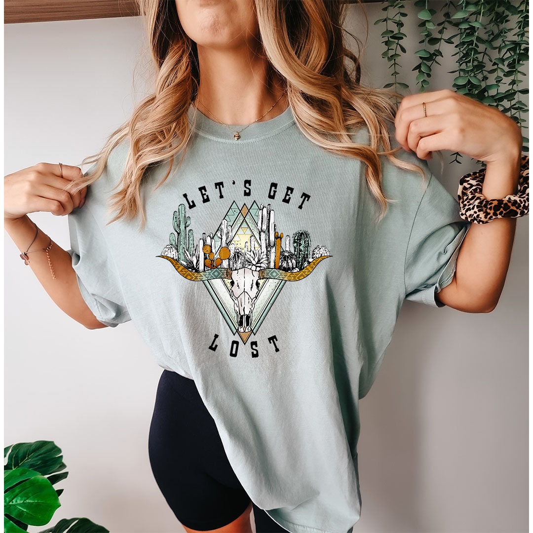 Lets Get Lost Graphics Tee - DTF Printed